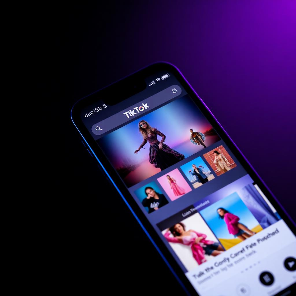 Feed de produtos no TikTok Shop
